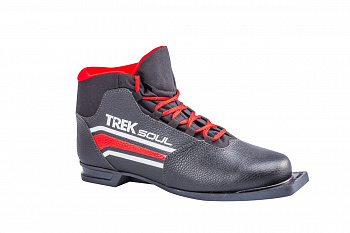 Ботинки лыжные TREK Soul НК NN75 (черный, лого красный) (33)