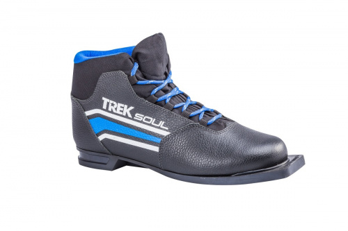Ботинки лыжные TREK Soul НК NN75 (черный, лого синий)