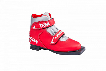 Ботинки лыжные детские TREK Laser3 красный (лого серебро) NN75 (36 )