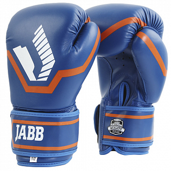 Перчатки бокс. Jabb JE-2015/Basic 25 и/к 8 унц. (синий)