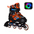 Роликовые коньки Racing Orange Led раздвижные подсветка колес ЛИКВИДАЦИЯ