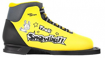 Ботинки лыжные TREK Snowball ИК (желтый, лого черный) NN75 (30)